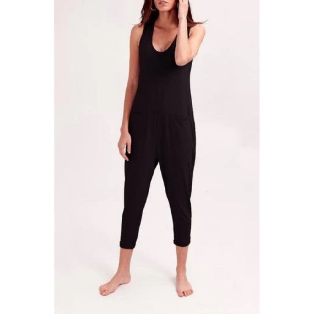 Smash & Tess Saturday Romper Midnight Black Size XS Rayon Bamboo